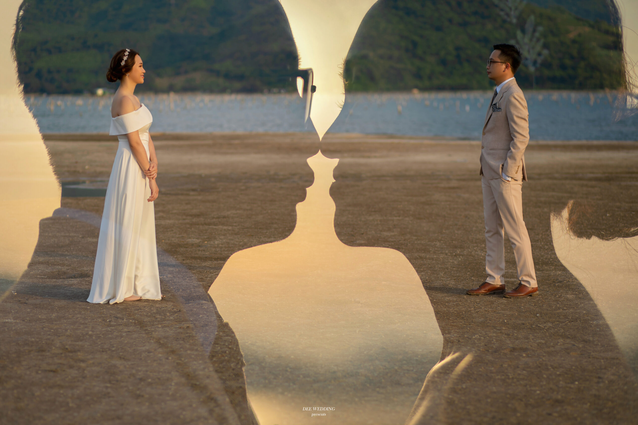 img src="Anh cuoi Hoi An 11.jpg" alt="Ảnh cưới chụp tại bờ biển cửa Đại có cặp đôi đang nhìn nhau"